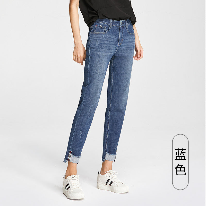 Damjeans Hög Midja Loose Fit – Harlan Carrot Cropped Stretch Street Style 2 Färger 25–34 2026