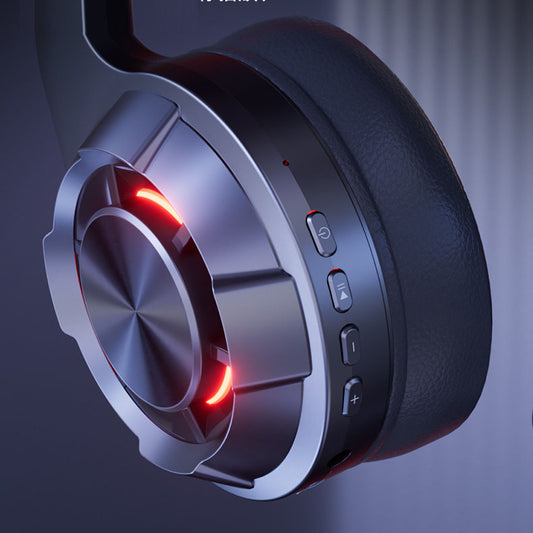 Trådlöst Gaming-headset med LED-belysning och Låg Latens – Bluetooth, USB-C och Samtalsfunktion