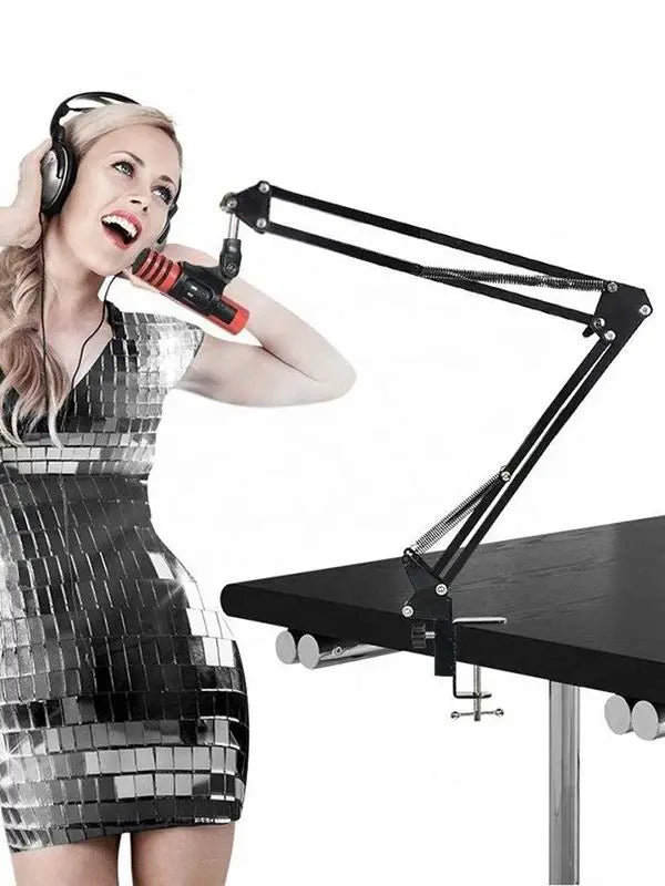 Desktop Cantilever Microphone Stand with Shock Mount, Universal Model, Suitable for Bm800, Dedicated for Live Streaming and Recording