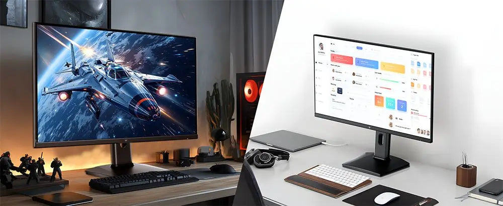 KTC H27T7P-2 Gaming Monitor 27" – Fast IPS 2K QHD 210Hz OC 1ms HDR400 FreeSync G-Sync 1,07 Mdr Färger Höjdjusterbart Stativ VESA