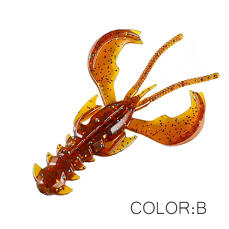 Supercontinent Crazy Lures 65mm/10pcs 40mm/20pcs Soft Lure Fishing Lures Shrimp Lobster Soft Plastic Lure Fishing Lures