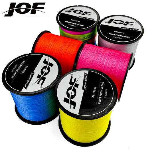 JOF 8-trådig flätad fiskelina 100M-1000M