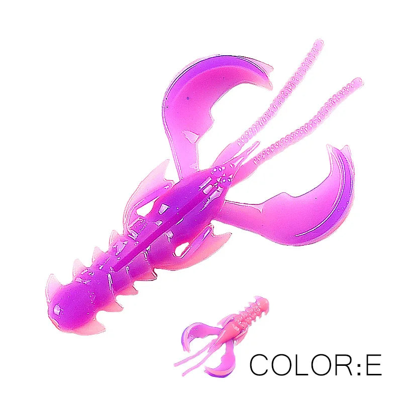 Supercontinent Crazy Lures 65mm/10pcs 40mm/20pcs Soft Lure Fishing Lures Shrimp Lobster Soft Plastic Lure Fishing Lures