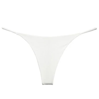 G-string Panties Cotton Women's Underwear Sexy Panties Female Underpants Thong Solid Color Pantys Lingerie M-XL Low-Rise Design