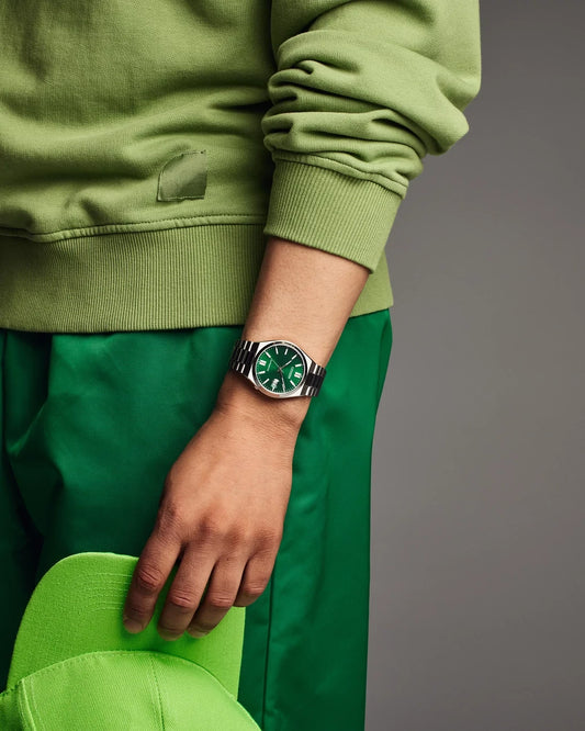 Citizen TSUYOSA Herrur i Stål – Automatiskt Urverk, 40mm, Grön Urtavla