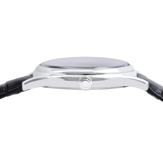 Lorus Herrur i Stål – Kvarts, 40mm, Blå Urtavla, Läderarmband