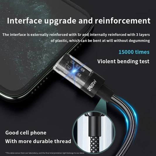 USB-C-laddkabel med digital display – upp till 240 W, 25 cm–2 m
