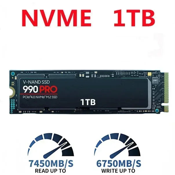 990 PRO M.2 2280 PCIe Gen4 NVMe SSD 2TB 4TB For PS5 Laptop Desktop