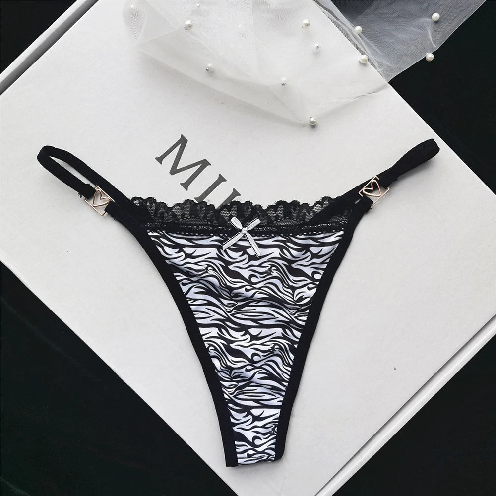 Underwear For Women Panties Female Sexy Low Waist Panties One Piece Seamless Briefs Sports Ice Silk Leopard Print Underpant