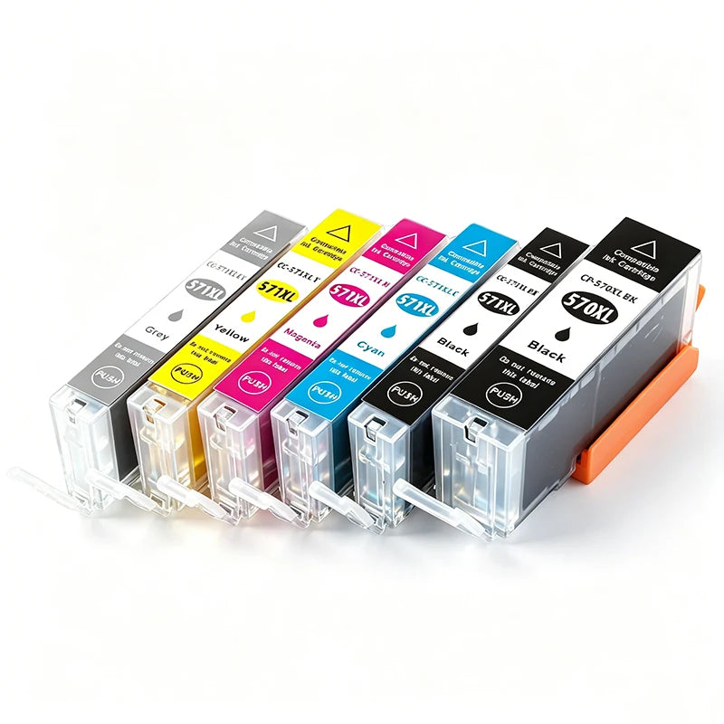 InkGarden 570 571 XL Bläckpatron 570XL för Canon PGI-570 CLI-571 Kompatibel PIXMA MG5700 TS5055 TS9050 TS9055 Skrivare