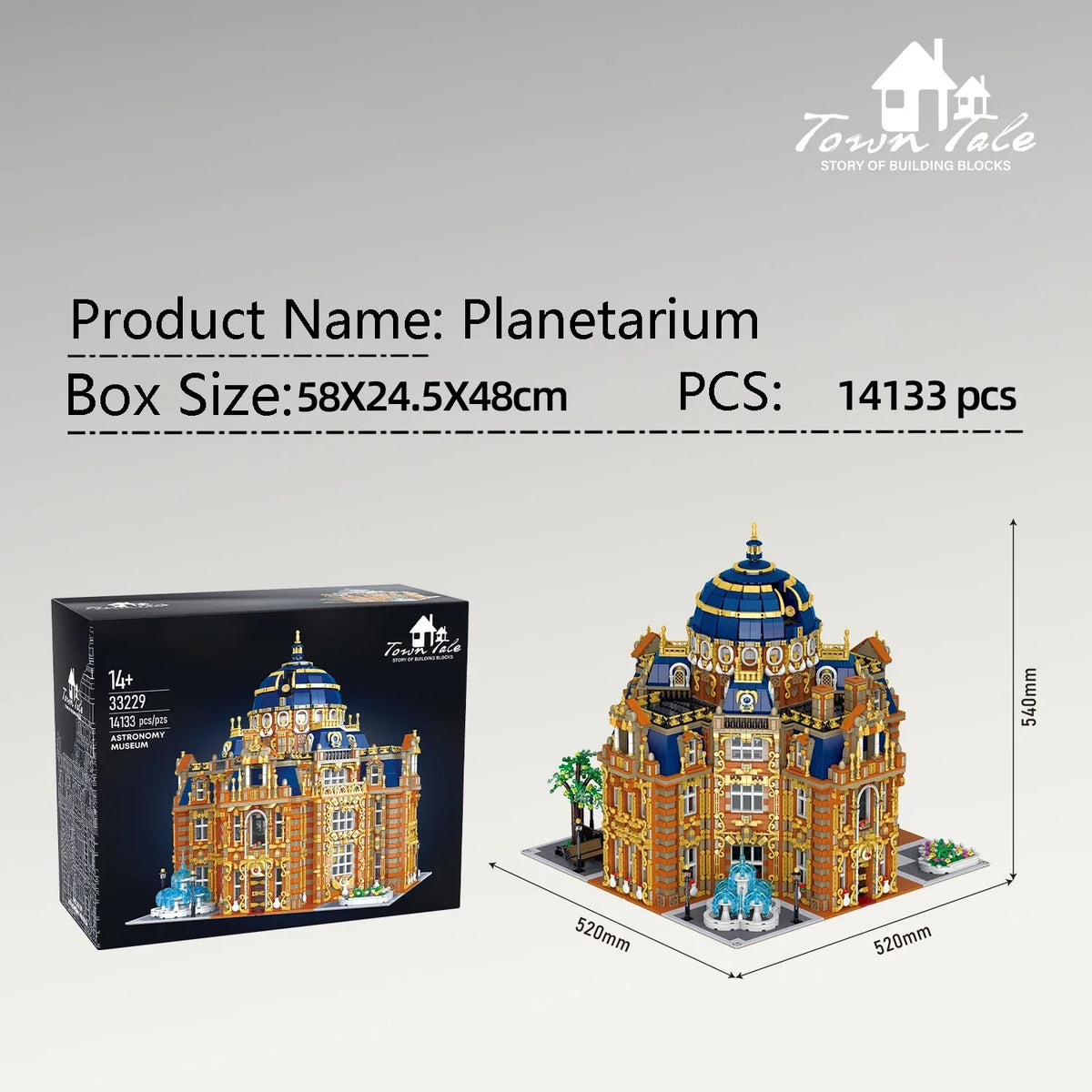 Royal Planetarium Byggklossar 14133 st Slott Modell