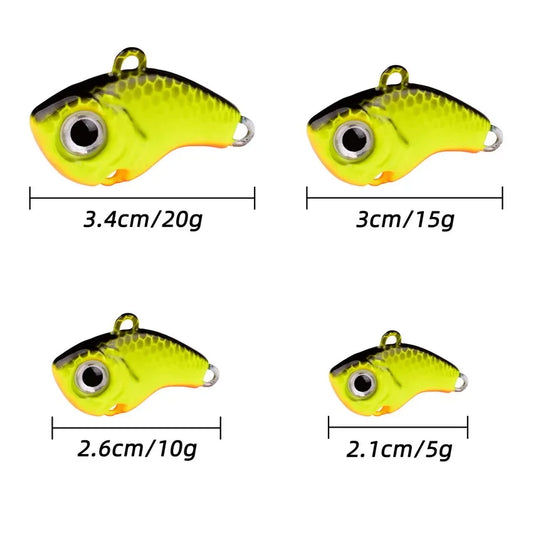 5Pcs/box Rotating Metal VIB Vibration Bait Spinner Spoon Fishing Lures 5g-20g Jigs Trout Winter Fishing Hard Baits Tackle Pesca