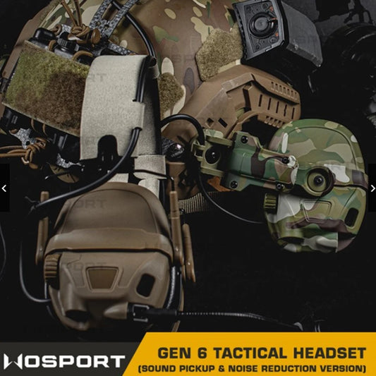 HD-17 GEN 6 Taktiskt Headset med Ljudupptagning & Brusreducering