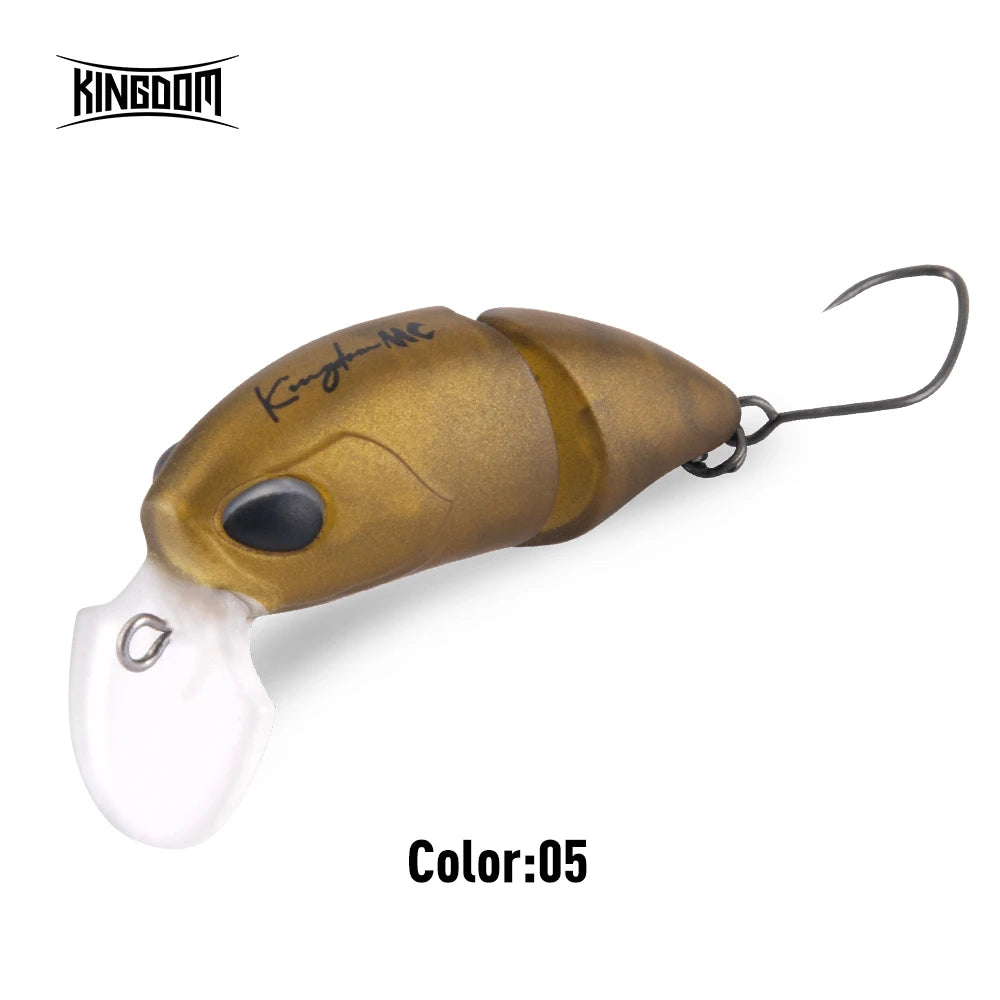 Kingdom Micro Expert Fishing Lure 2.3g 37mm Jointed Floating Minnow Artificial Hard Bait Swimbait Topwater Crankbait Trout Lure