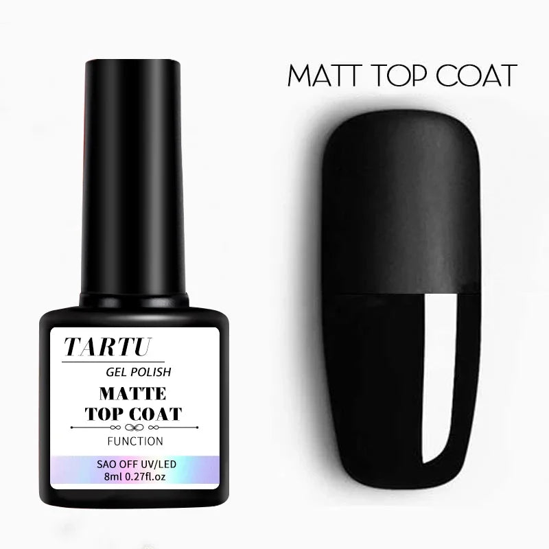 1pc/2pcs/3pcs 8Ml Functional Gel Nail Art Set with Base Coat and Diamond Top Coat,Matte Top ,Soak Off for Nail Art Design Tool