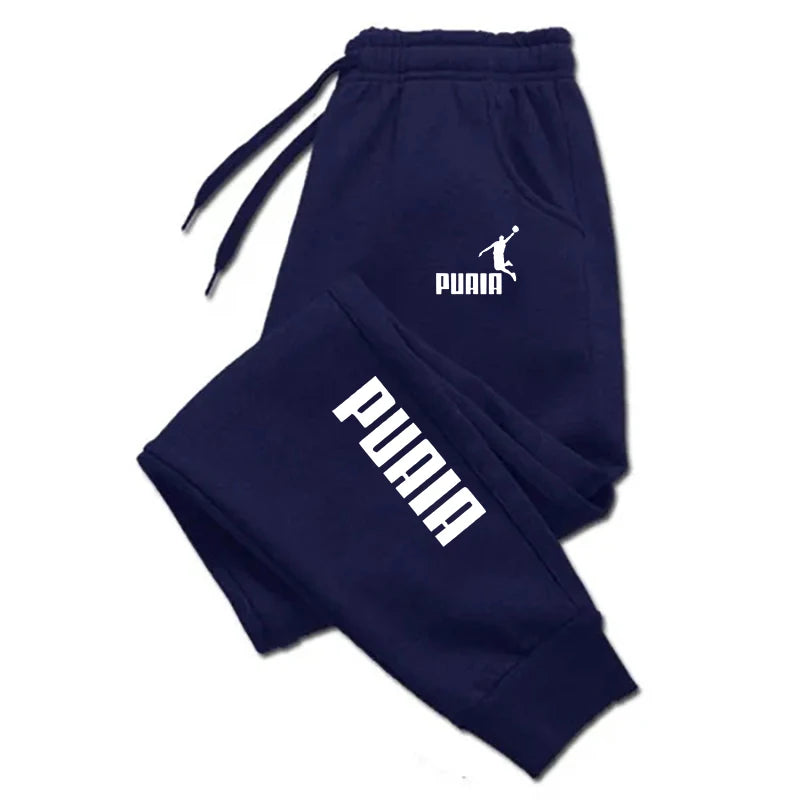 Herr Sweatpants med Tryck – Harajuku Streetwear Jogging Sport Lös Casual Höst/Vinter, 3 Färger S–3XL