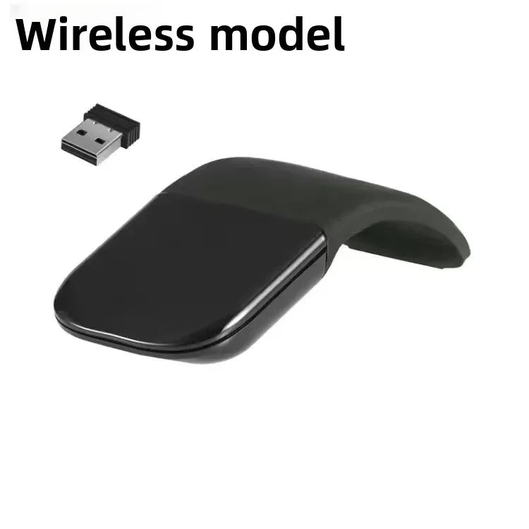 New Bluetooth 4.0 Folding Wireless Mouse Arc Touch Roller Computer Silent Mouse Ergonomic Slim Laser Mini Mice For Windows Ipad
