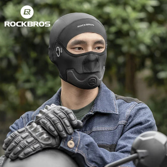 ROCKBROS Summer Cycling Hat Motorcycle Balaclava Bicycle Mask Moto Cap Helmet Liner Cool UV Protection Ice Silk Bike Face Cover
