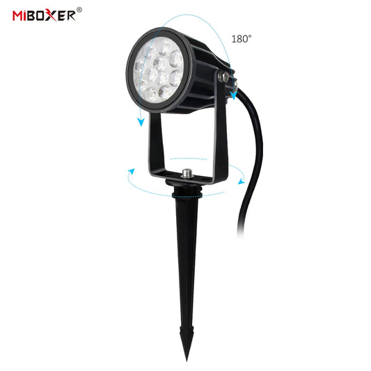 Miboxer FUTC04ZR Zigbee 3.0 + 2.4GHz RF – Smart RGB+CCT LED Trädgårdslampa 6W, Vattentålig, Tuya