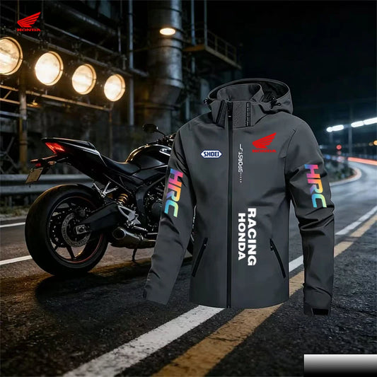 HRC Racing Herrjacka – Vind- & Vattentät Hoodjacka, 7 Färger