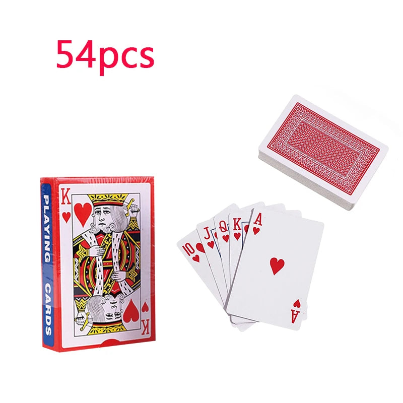 Pokerspel och kortspel med 54 delar