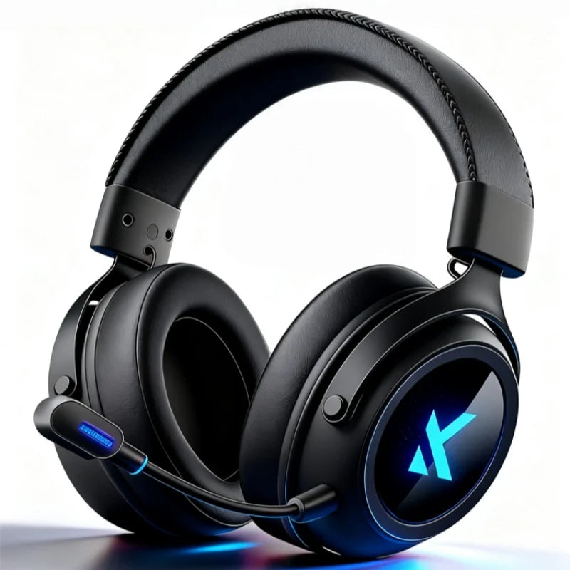 MCHOSE X9 Wireless Headworn Game 7.1 Headset Bluetooth 2.4G Three Mode 53mm Aluminum Foil Polymer Diaphragm ESports Gift Headset