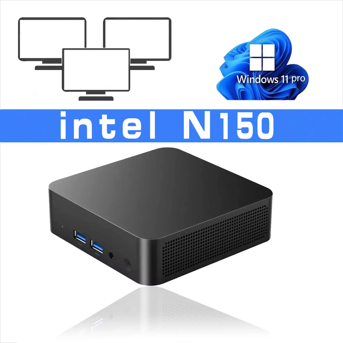2026 Intel I9 10980HK N150 Mini PC Portable Gaming 16/32GB RAM WIFI6 BT5.2 4K 1/2TB SSD 1000Mbps Mini Gamer Computer PC