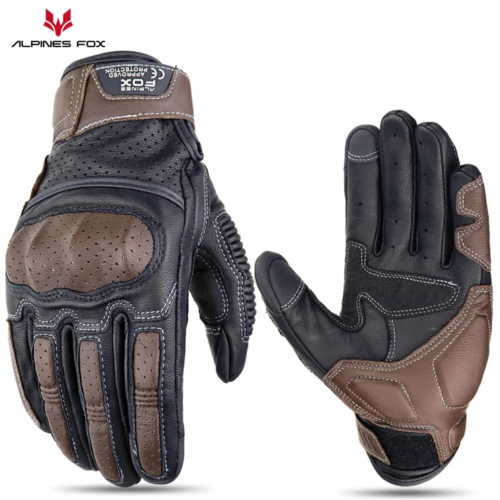 ALPINES FOX handskar herr i retrostil – AFG-13 / AFG-15, M–XXL