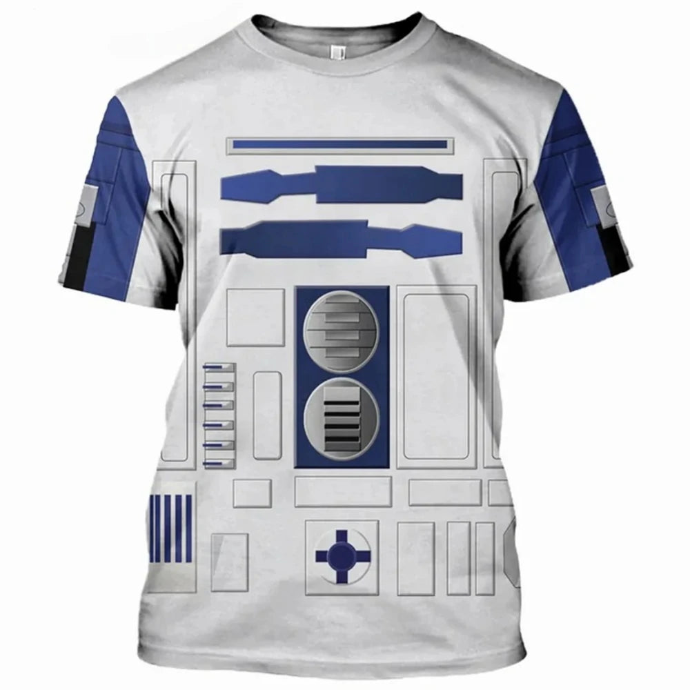 Fashion Men's T-Shirts Darth Vader Cosplay Summer 3D Printed Short Sleeve Street Casual Comfortable Quick-Drying Men's Clothing
