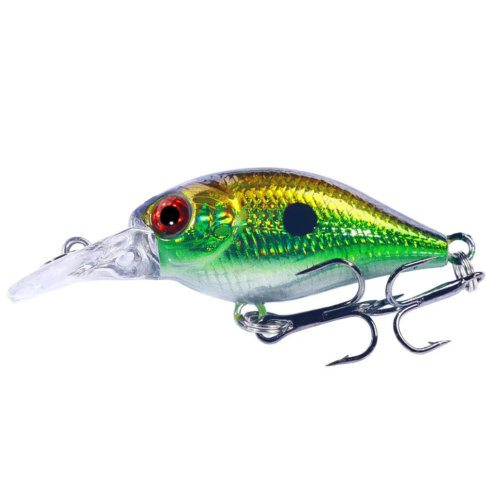 Topwater Crankbait Lures 5Pcs 4.4g 5cm Artificial Wobbler Bait For Bass Pike Rockfish Freshwater Fishing Tackle