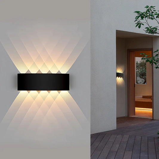 Modern LED Vägglampa In- & Utomhus – Vattentålig, 7 Stilar (B/C/D/F/G/H/I), AC85–265V