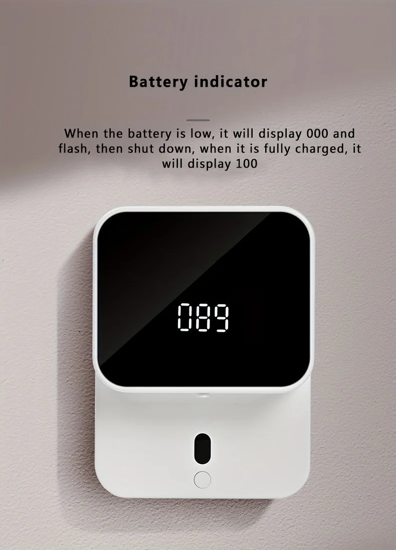 Automatic Induction Soap Wall Mounted Sensor Soap Dispenser, Touchless Hand Sanitizer Dispenser,Hand Soap Container For Bathroom
