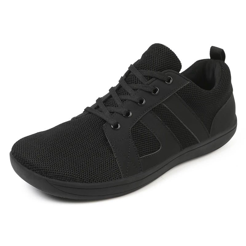 Men Barefoot Walking Wide Toe Box Zero Drop Minimalist Sneakers Non Slip Comfortable Walking Shoes Breathable Running Shoes