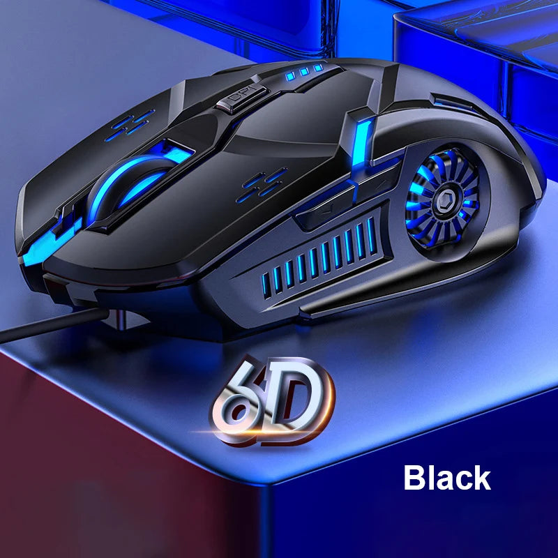G5 Wired Gaming Mouse Colorful Backlight 6 Button Silent Mouse 4-Speed 3200 DPI RGB Gaming Mouse For Computer Laptop Mice