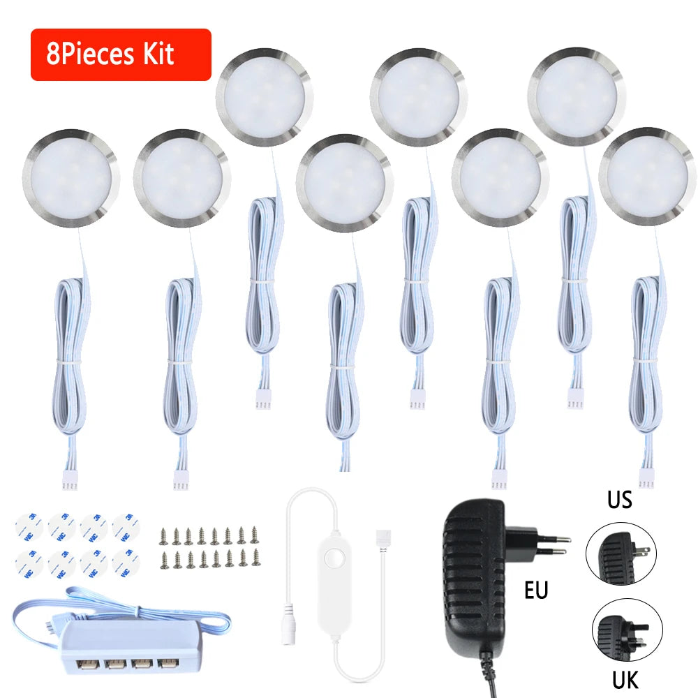 Tuya Zigbee Smart CCT LED Skåpsbelysning – Dimbar, 3000–6500K, SmartThings, Alexa & Google Home, 2–9 lampor