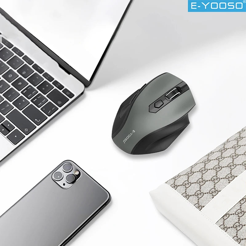 E-YOOSO 2.4G Wireless Mouse Portable Ergonomic Computer Mice Mouse For Office Gaming Mouse Laptop/iPad/Tablet/Mac