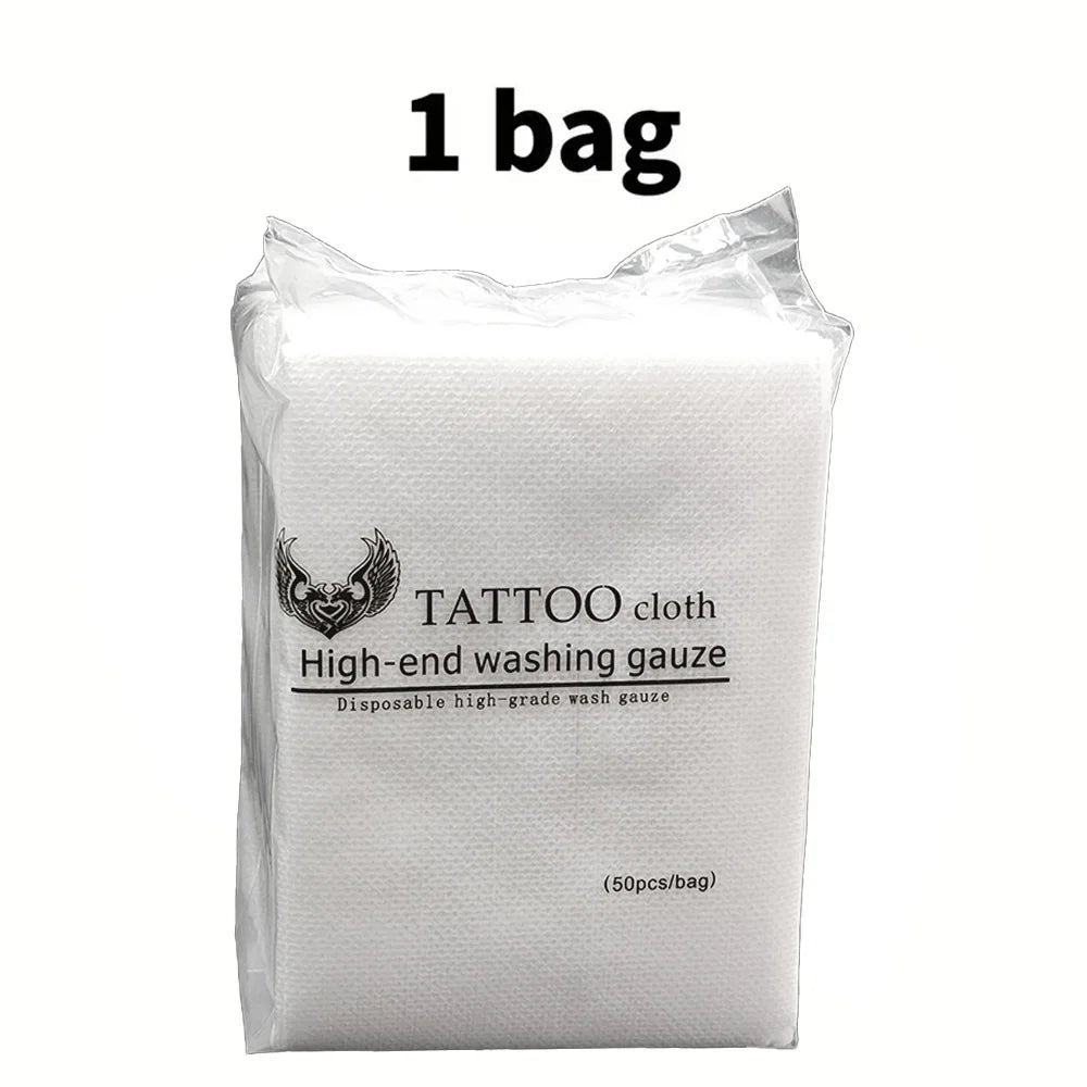 1/2/3pcs Disposable Tattoo Wipe Paper Tattoo Cloth High-end Washing Gauze Permanent Makeup Cleanig Tattoo Supplies Accessories