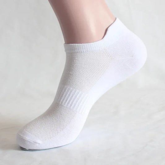 Unisex Ankelstrumpor 6-pack – Bomull Mesh Svettabsorberande Sport Låg Modell, EU 35–48
