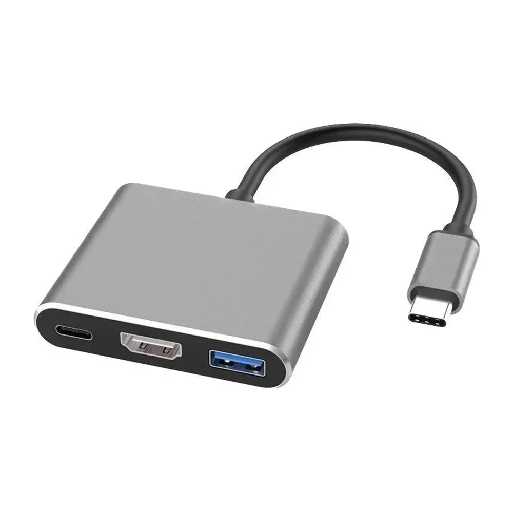 USB-C 3-i-1-hubb med HDMI, USB 3.0 och PD