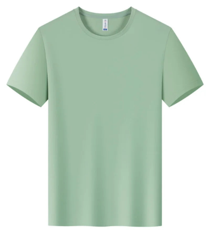 Herr Sport T-Shirt 2026 – Quick Dry Logotryck Brodyr Kortärm O-ringad Andningsbar 8 Färger S–4XL