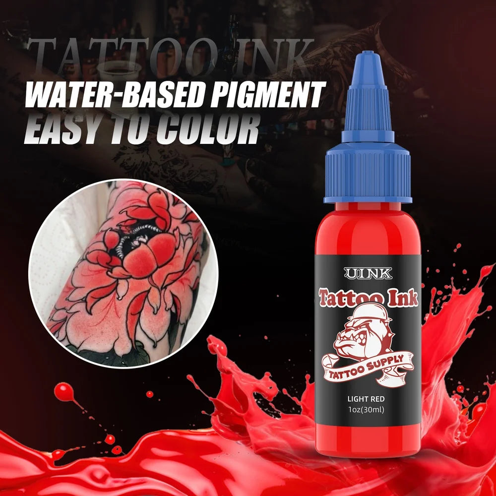 DQFART UINK 30ml 12Pcs/Set Safe Tattoo Ink High-quality Long-lasting Professional Artists Body Art Creative Designs Beginner