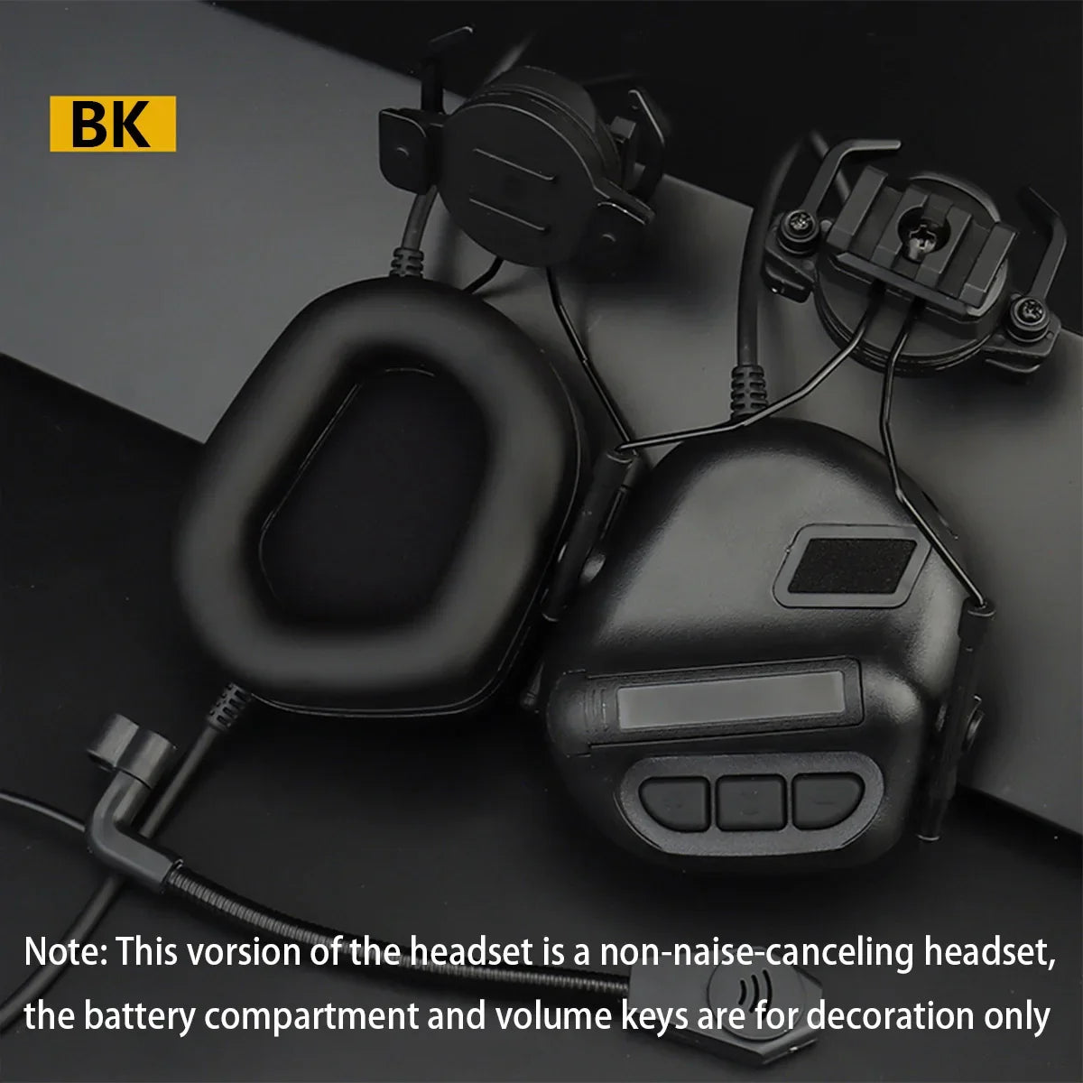 Tactical Helmet Headset Non-picking Noise-Cancelling Headset For Gen5 Helmet Headset Baofeng Radio PTT Adapter Mobile Earphone