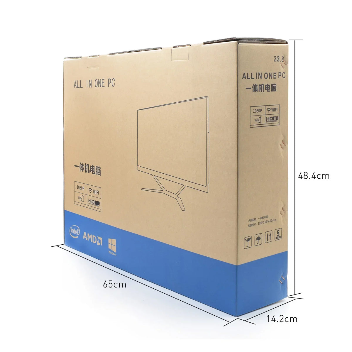 Design All In One Desktop Computer PC AIO Touch PC Core I3 I5 I7 Processor Gamer Computer Desktop All-In-One PC UPS Battery PC