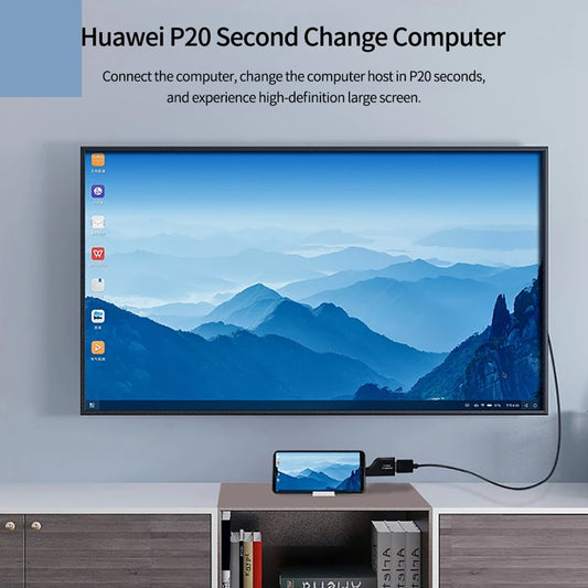 USB-C-adapter till HDMI, DisplayPort, VGA och fler anslutningar