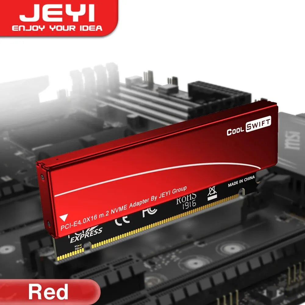 M.2 NVMe till PCIe x16-adapter med kylfläns – JEYI