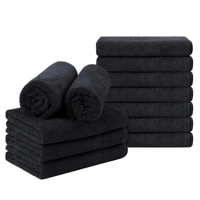 5/10Pcs Microfiber Salon Towels Bleach Proof Beauty Hair Salon Towels Hairdresser Spa Bath Kitchen Car Wash Towel