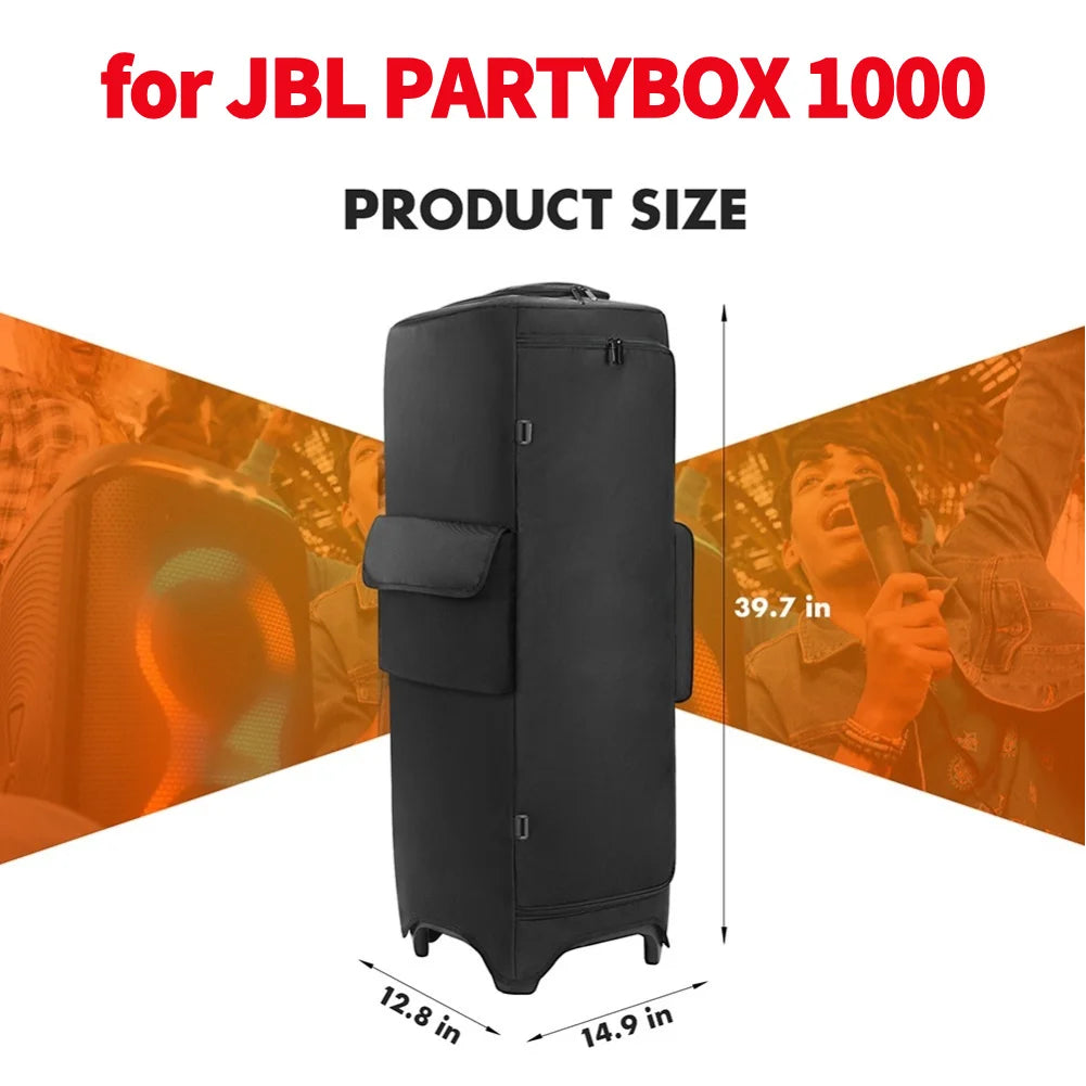 Speaker Dust Cover Waterproof Speaker Protective Cover Double-Sided Storage Bag for JBL PARTYBOX 310/320/110/120/520/710/1000