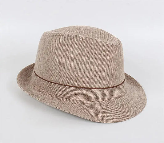 Spring&Autumn Men Fedoras Top Jazz Plaid Hat Adult Bowler Hats Classic Version Chapeau Hats