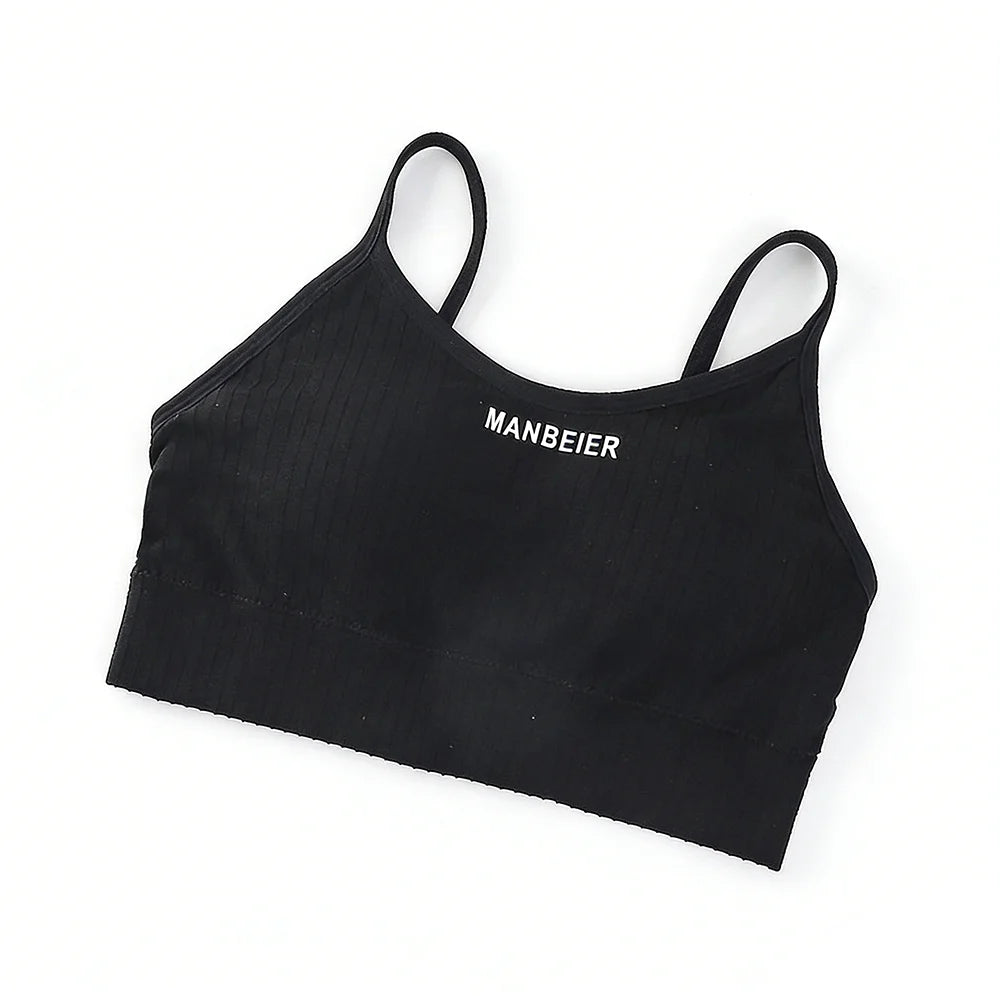 Solid Color Lingerie Wireless Bra Simple Elastic Brassiere for Women Underwear Seamless Bras Sport