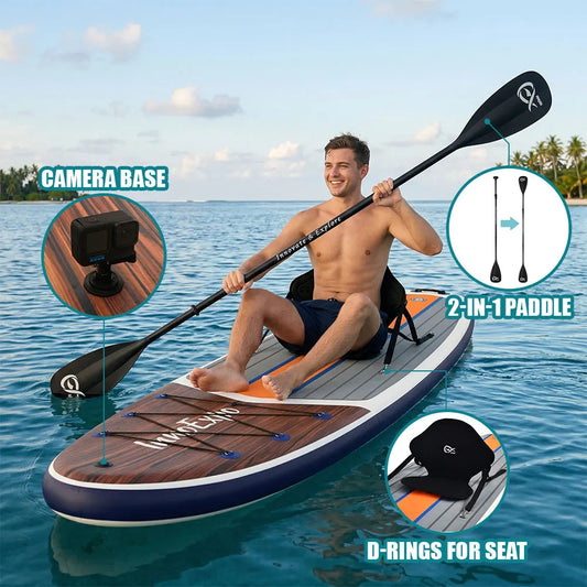 Uppblåsbar SUP-bräda i PVC – välj bland 20 färgdesigner